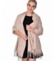 ADVANOVA Ideal Gift for Women 100% Wool Pashmina Large Size Blanket Scarf Spring Evening Wrap - Beige(gift Box) - C8186DC0ROT