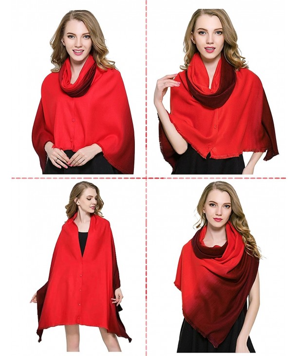 Winter Scarfs Dewewede Fashinable Blanket - Red - C712NYEWJOC