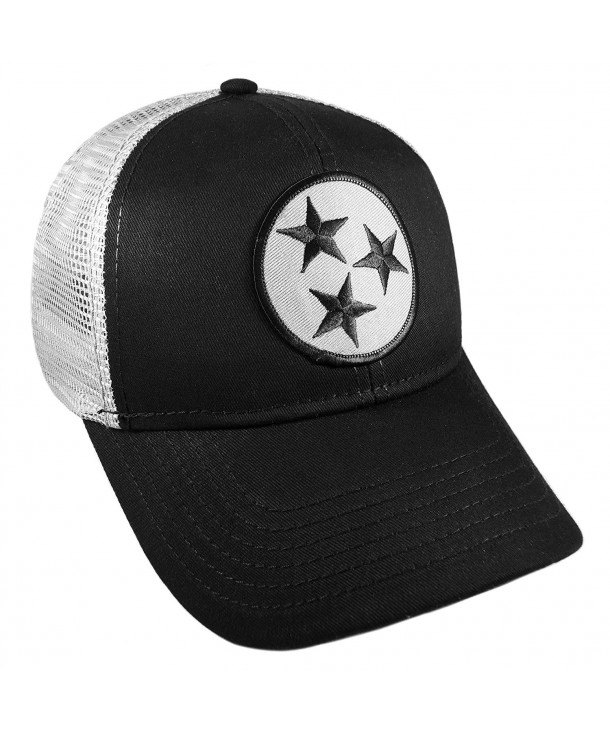 Tennessee Flag Black and Grey Curved Brim Cap Hat Snapback Adjustable - CH186757STN