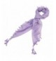 Solid Color Scarf with Tassels - Purple - CD11MOHKND3