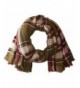 Collection XIIX Women's College Plaid Runway Wrap Scarf - Olive - C51844NXI7E