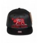 RufnTop PU Leather Hip Hop California Republic Cap Cali Bear Snapback Hat (PU One Size) - Red Bear Black - C5189K8Z0EU