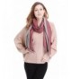 Bienvenu Women Cashmere Feel Ultra Soft Warm Extra Large Scarf Shawl Scarves Wrap - Red Gray - CW186GIA9W2