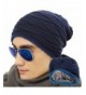 Loritta Mens Winter Warm Knitting Hats Wool Baggy Slouchy Beanie Hat Skull Cap - Navy - CP12OCG0AVG