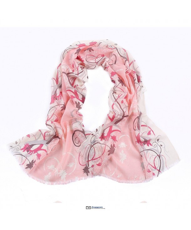 Aqueena Women's 100% Wool Soft Wrap Pashmina Scarf - Pink02 - C61288U557D