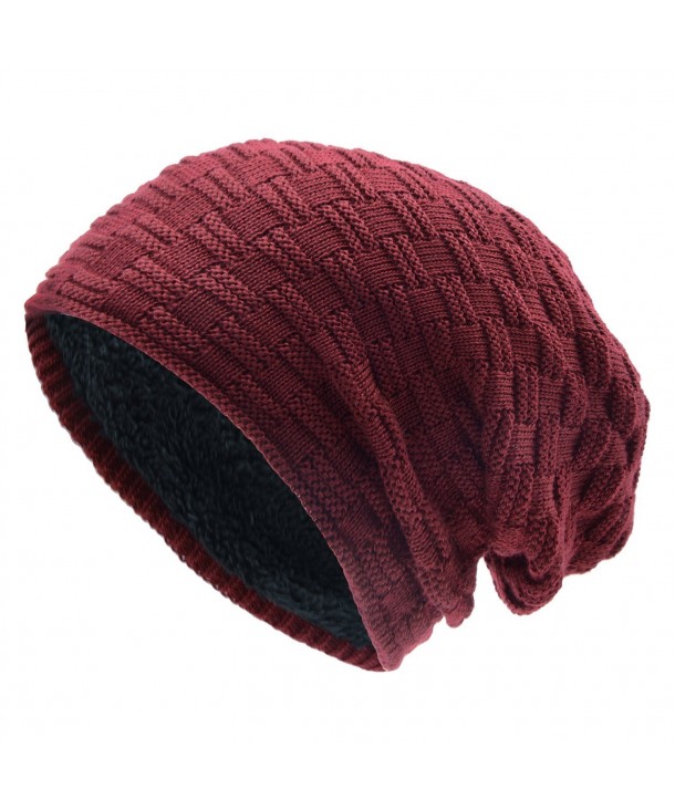 UPhitnis Warm Winter Hats Women - Red - C9186OZ5R92