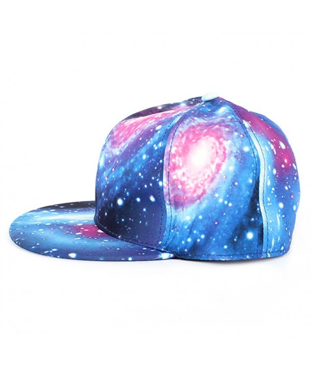 Sunsen Vintage Galaxy Pattern Hip-Hop Baseball Cap Snapback Flat Peak Fit Hat - CT1261AIGIV