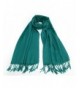 REINDEER Priemium Solid Color Pashmina Cashmere Thick Soft Silk Wool Scarf Wrap Shawl US Seller - Teal - C4128551KST