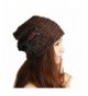 DEESEE Beanie Hat Winter hat Lace Butterfly Lady Skullies Turban Cap - Coffee - CM12MYXMW5G