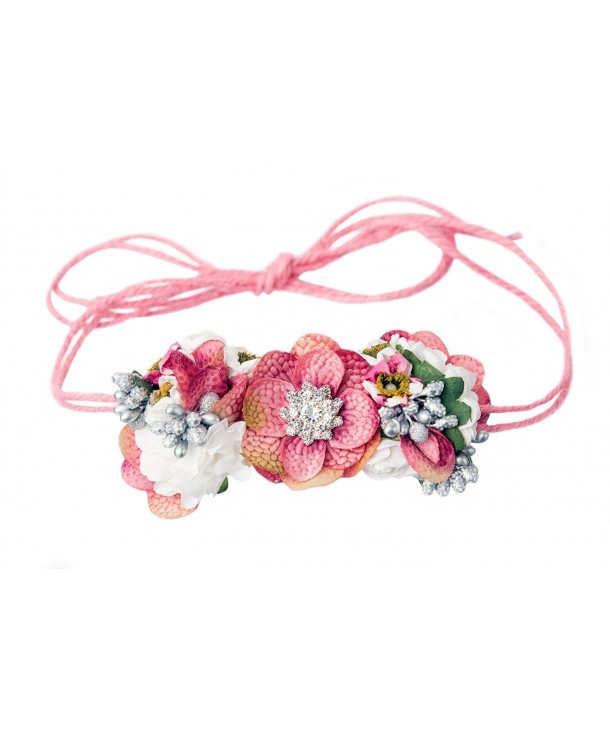 Mini Floral Headband Bohemian Style Formal Head Wear Garland One Size Fits All - Forest Fairy - CK12K7TTF15
