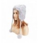 ZLYC Women Fashion Winter Warm Rabbit Fur Knit Bobble Beanie Cap Hat with Earflaps - Grey - CV1887Q5UHR