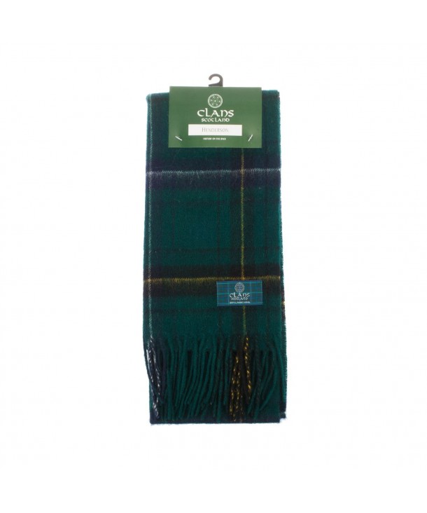 Clans Of Scotland Pure New Wool Scottish Tartan Scarf Henderson (One Size) - CG1257ARU8X