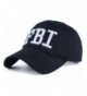 AKIZON FBI Hat Women Baseball Hats Gorras Trucker Cap Embroidered FBI For Men Navy Blue - Black - CZ189IRTKL5