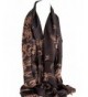 Quality Two Sided Print Self Embossed Pashmina Feel Wrap Scarf Stole Scarves Shawl - CH1808YNA2T