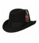 Levine Hat 9th Street Charles Firm Felt Homburg Godfather Hat 100% Wool - CJ187DWYZ4X
