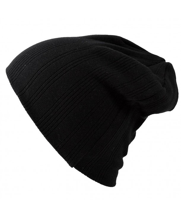 CHARM Casualbox Mens Womens Cool Sports Beanie Hat Unisex Knit Cap Style Fast Drying - Black - CF1103OTEF7