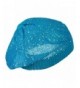 Sequin Nylon Stretchable Beret Blue in Women's Berets