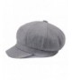 Qunson Women's Vintage Cotton Newsboy Cabbie Hat Cap - Grey - CQ12NH81T3D