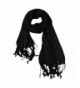 ililily Solid Silky Viscose Fringed in Fashion Scarves
