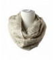 Premium Women's Winter Warm Scarf Infinity Cable Knit Cowl Neck Long Scarf Shawl - Warm White - CX127S1F8TN