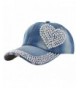 Egoodbest Women Loving Heart Bling Rhinestone Sport Jeans Baseball Golf Cap Hat - Style-3 - CV12I63FANZ