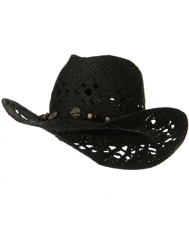 Ladies Vented Toyo Cowboy Hat- Black - CW1190QLERZ