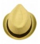 Summer Spring Fedora Hat Natural in Men's Fedoras
