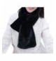 IvyFlair Women's Winter Warm Solid Color Soft Faux Fur Scarf - Black - CA12NUTFMDX