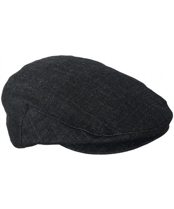 Brooklyn Hat Co Benny Denim Ivy Cap 5 Point Cotton Driver Hat - C2127BSEXHL