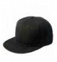 Welcomeuni Black Blank Plain Snapback Hats Hip-Hop Adjustable Bboy Baseball Cap - CB128S5M2DX