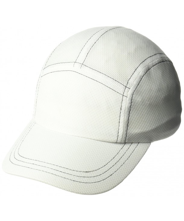 Headsweats Performance Race/Running/Outdoor Sports Hat - White w/ Black Stitching - C911O3BRLX3