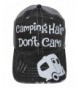 White Glitter Camping Hair Don't Care Grey Trucker Cap Hat Camper - CJ12JGTMZ19