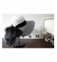 orota Womens Beach Braid Straw hat womens summer hats with bowknot stripe - Black - CK12GB2KB33