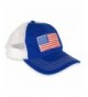Festified American Flag Cap USA Mesh Patriotic Hat - Blue/White - CA12HWY6A2T