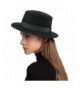 Deevoov Women Wool Felt Flat Top Hat Party Church Bowknot Derby Trilby Hats - C1182YGWEZT