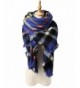 Spring fever Winter Magnetic Knit Tartan Plaid Wrap Cashmere Feel Large Lightweight Scarf for Women - A08 - CF12LA9OGX7