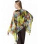 Feather Print Poncho Size Fits