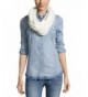 BCBG Generation- Thick and Thin Infinity Loop Scarf- Fashion Scarf- Cold Weather Scarf- White - CW185NKMU7Z