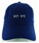 BOY BYE Hat Embroidered in USA 100% Cotton Dad Hat - Blue - CQ17XMKAIHT