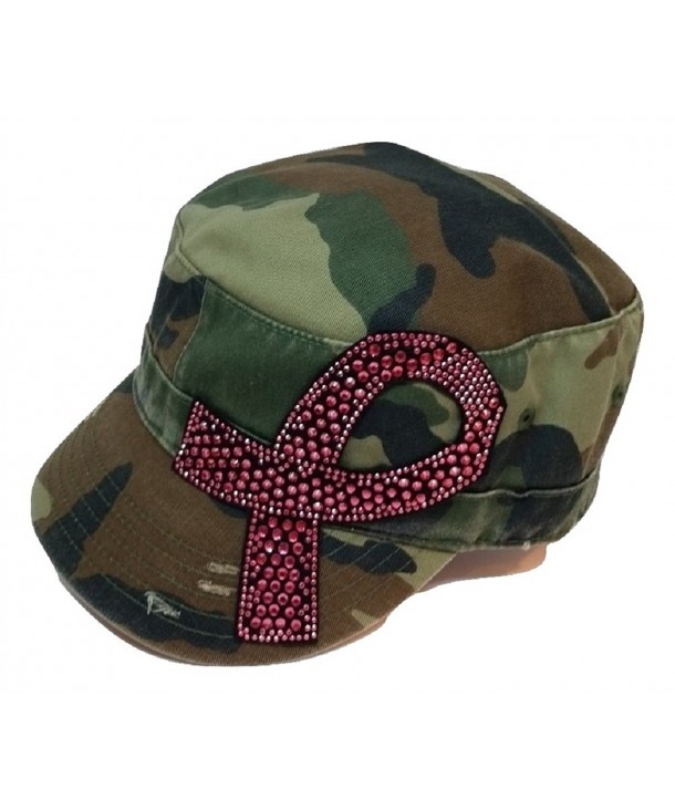 Olive & Pique Women's Breast Cancer Awareness Pink Ribbon Cadet - Camo - CR17Y0Z2LR3