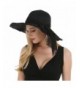 Saferin Women's Stripe Dot Summer Beach Brim Sun Protection Bucket Hat Outdoor Cap - Black - CR12ECBA6P7
