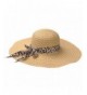 Sun Beach Hat- gloednApple Women Summer Bow-Knot Straw Wide Large Brim Sun Hat Caps (Beige) - Beige - CG17Z75U98A