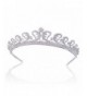 EVER FAITH Princess Inspired Royal Wedding Hair Crown Tiara Clear Austrian Crystal - C011C257NLH