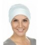 Chemo Cap Womens Soft Cotton Knit Beanie Sleep Turban Hat Headwear For Cancer - 26- Light Blue (Cotton Knit) - CC12N9OXSMF