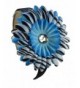 Girls Zebra Print Daisy Arch Headband - Turquoise - CH11856FVZH