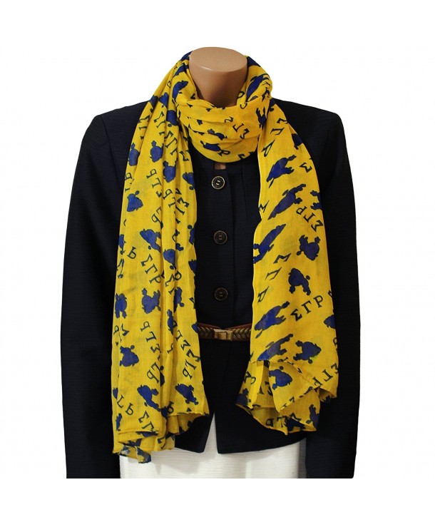 Oversized Sigma Gamma Rho Gold Poodle Scarf (36x72 Inches) - CI125CPGQDT