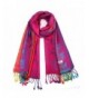 Amiley women scarfs - Hot Lady Women Double Sided Scarf Wrap Shawl - Hot Pink - CQ12OHVE32Q