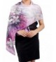 Helan Women's Real Natural Silk 180 X 50 cm Long Scarves - Purple Lily Ink Painting - C512MR6CCW5