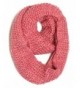 DRY77 Forever Chunky Thick Knitted Fashion Winter Eternity Infinity Loop Scarf - Pink - C511G1152QB
