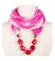 Valentine's Day Gift LERDU Ladies Gift Idea Versatile Unique Infinity Scarf Necklace for Women - Pink - CO11WKS9QON